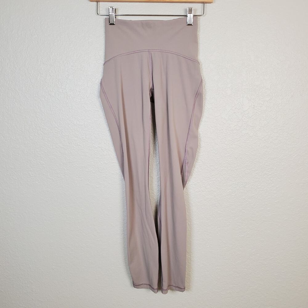 Lululemon Leggings Womens 2 Train Times 7/8 Dark Chrome‎ Yoga Run Workout 25"